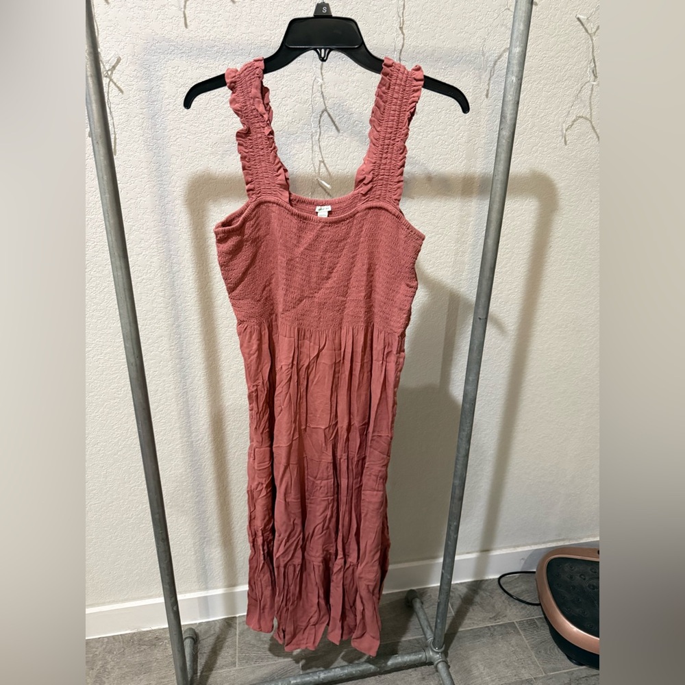 Aerie Textured Pink dress
